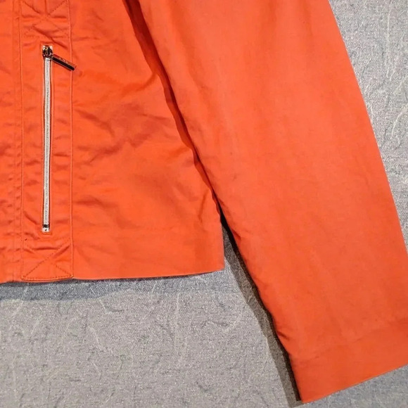 CYC Women's Orange Long  Sleeve Zipper Tailored Jacket in Size 11/12 - Picture 7 of 12